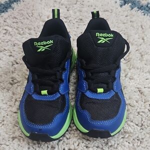 Kiss Reebok Black and Blue Sneakers